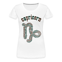 Thumbnail for Women's Power Words Capricorn Premium T-Shirt - white