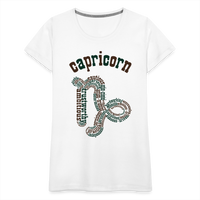 Thumbnail for Women's Power Words Capricorn Premium T-Shirt - white