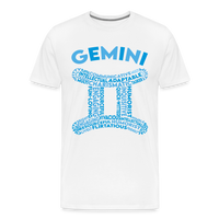 Thumbnail for Men's Power Words Gemini Premium T-Shirt - white