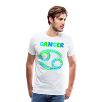 Thumbnail for Men's Power Words Cancer Premium T-Shirt - white