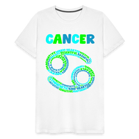 Thumbnail for Men's Power Words Cancer Premium T-Shirt - white