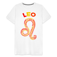 Thumbnail for Men's Power Words Leo Premium T-Shirt - white