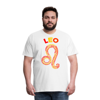 Thumbnail for Men's Power Words Leo Premium T-Shirt - white