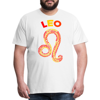 Thumbnail for Men's Power Words Leo Premium T-Shirt - white