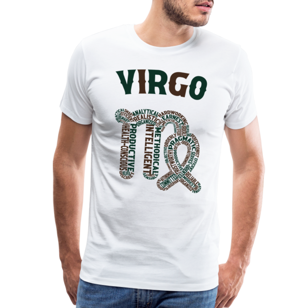 Men's Power Words Virgo Premium T-Shirt - white