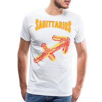 Thumbnail for Men's Power Words Sagittarius Premium T-Shirt - white