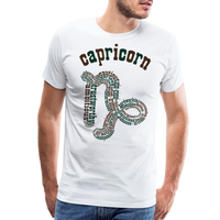 Thumbnail for Men's Power Words Capricorn Premium T-Shirt - white