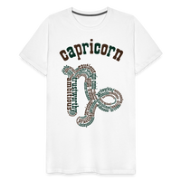 Thumbnail for Men's Power Words Capricorn Premium T-Shirt - white