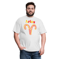 Thumbnail for Men's Power Words Aries Classic T-Shirt - white