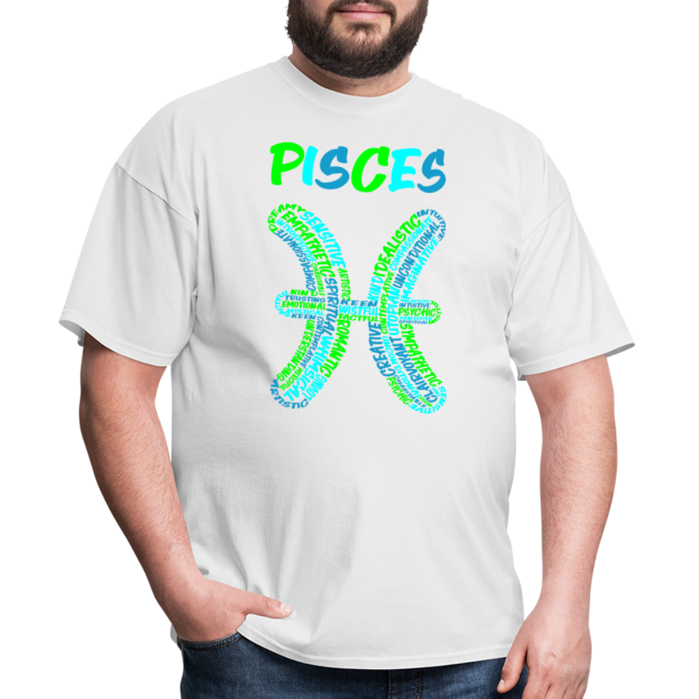 Men's Power Words Pisces Classic T-Shirt - white