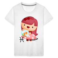 Thumbnail for Kids' Astro Girl Pisces Premium T-Shirt - white