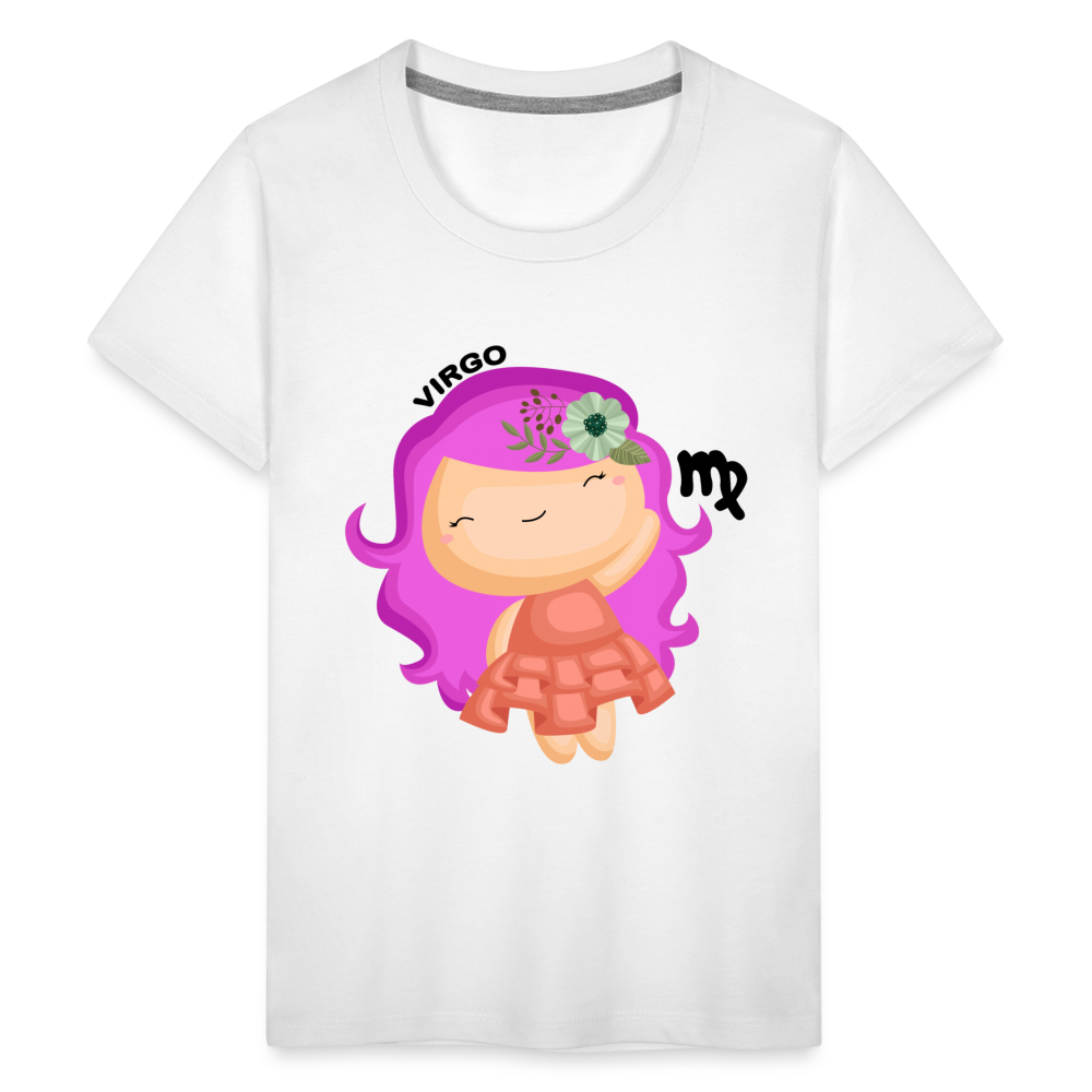 Kids' Astro Girl Virgo Premium T-Shirt - white