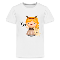 Thumbnail for Kids' Astro Girl Capricorn Premium T-Shirt - white