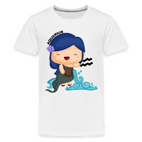 Thumbnail for Kids' Astro Girl Aquarius Premium T-Shirt - white