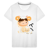 Thumbnail for Kids' Astro Girl Aries Premium T-Shirt - white