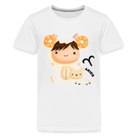 Thumbnail for Kids' Astro Girl Aries Premium T-Shirt - white