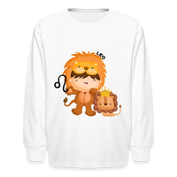 Thumbnail for Kids' Astro Girl Leo Long Sleeve T-Shirt - white