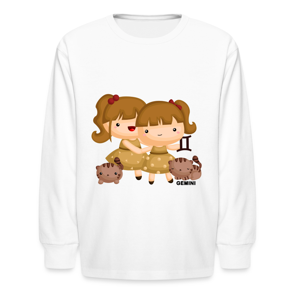 Kids' Astro Girl Gemini Long Sleeve T-Shirt - white