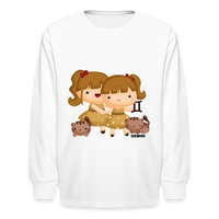 Thumbnail for Kids' Astro Girl Gemini Long Sleeve T-Shirt - white