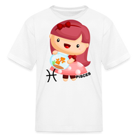 Thumbnail for Kids' Astro Girl Pisces T-Shirt - white