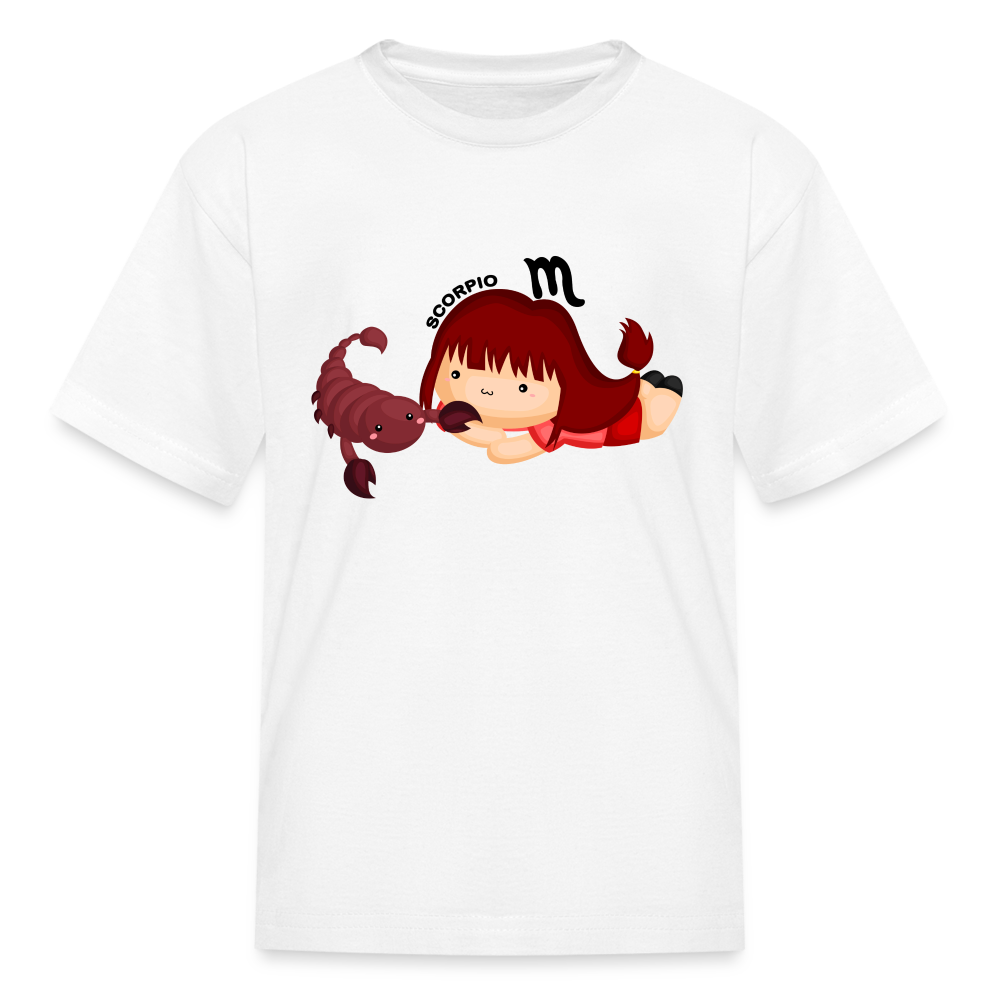 Kids' Astro Girl Scorpio T-Shirt - white