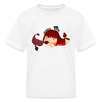 Thumbnail for Kids' Astro Girl Scorpio T-Shirt - white