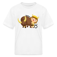 Thumbnail for Kids' Astro Girl Taurus T-Shirt - white