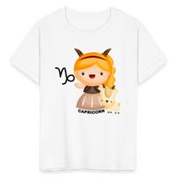 Thumbnail for Kids' Astro Girl Capricorn T-Shirt - white