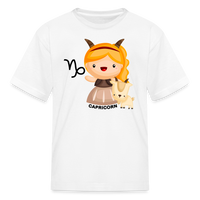 Thumbnail for Kids' Astro Girl Capricorn T-Shirt - white