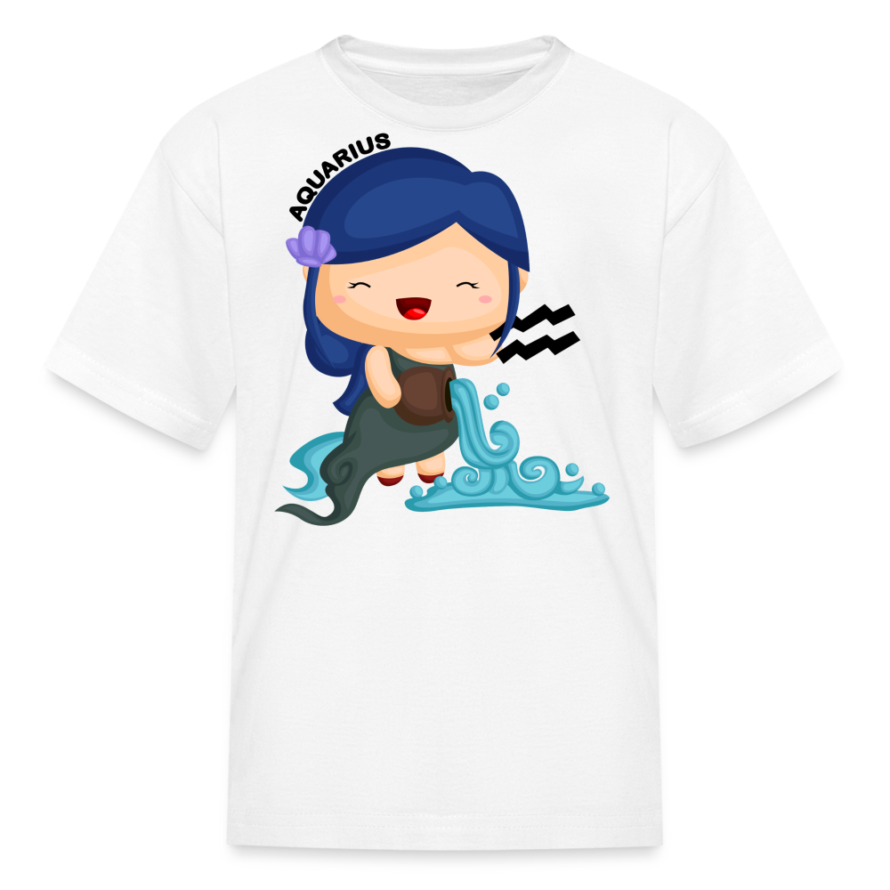 Kids' Astro Girl Aquarius T-Shirt - white