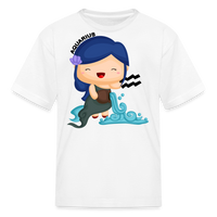 Thumbnail for Kids' Astro Girl Aquarius T-Shirt - white