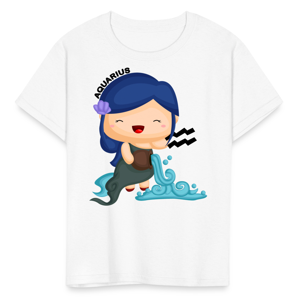 Kids' Astro Girl Aquarius T-Shirt - white