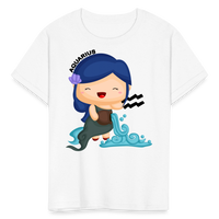 Thumbnail for Kids' Astro Girl Aquarius T-Shirt - white