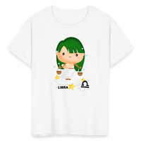 Thumbnail for Kids' Astro Girl Libra T-Shirt - white