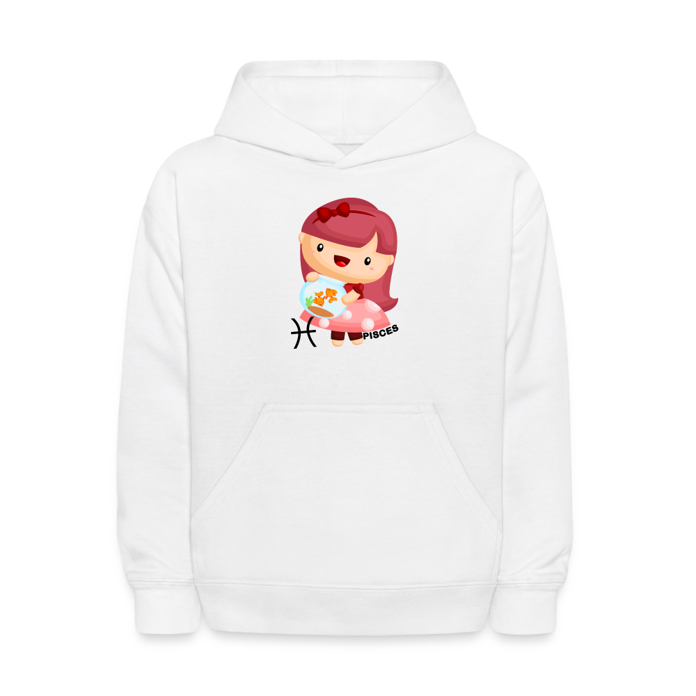 Kids' Astro Girl Pisces Hoodie - white