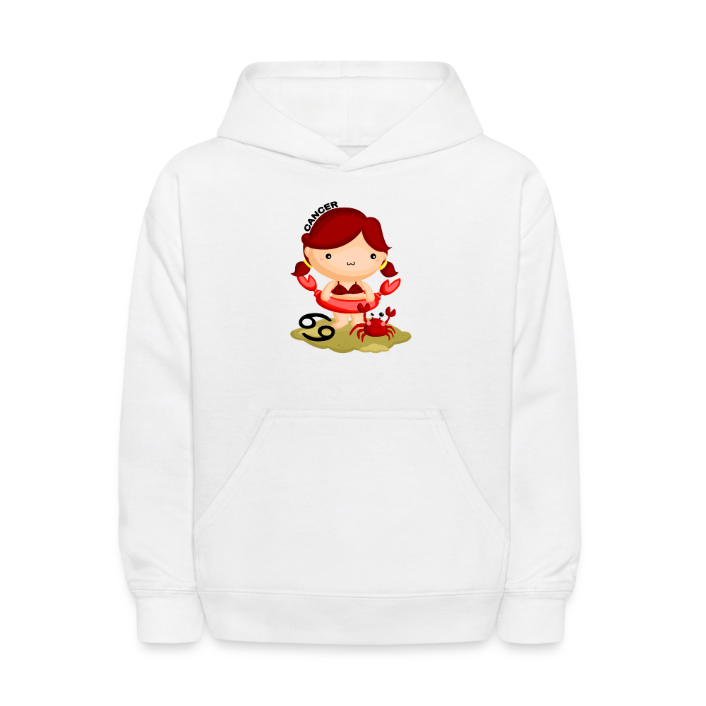 Kids' Astro Girl Cancer Hoodie - white