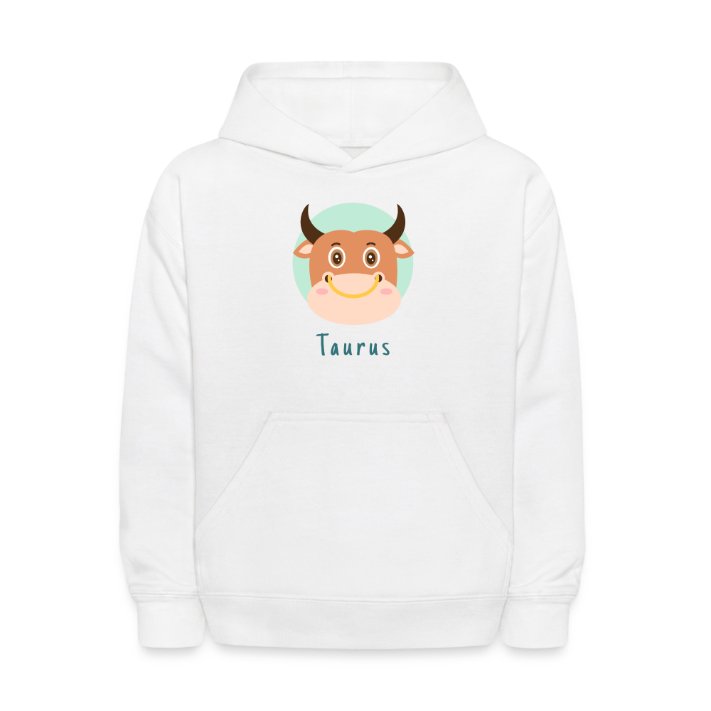 Kids' Astro Toon Taurus Hoodie - white