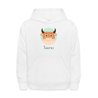 Thumbnail for Kids' Astro Toon Taurus Hoodie - white