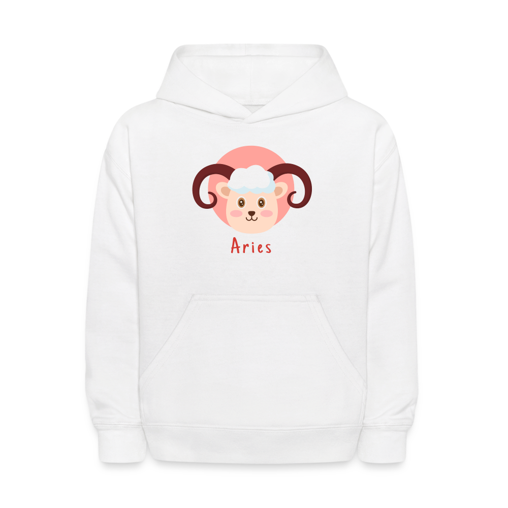 Kids' Astro Toon Aries Hoodie - white