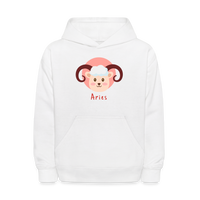 Thumbnail for Kids' Astro Toon Aries Hoodie - white