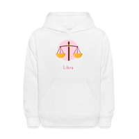 Thumbnail for Kids' Astro Toon Libra Hoodie - white