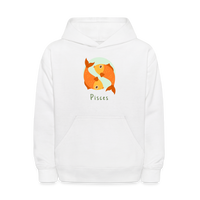 Thumbnail for Kids' Astro Toon Pisces Hoodie - white