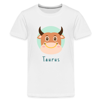 Thumbnail for Kids' Astro Toon Taurus Premium T-Shirt - white