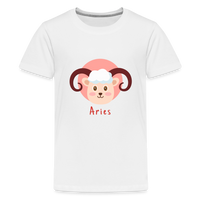 Thumbnail for Kids' Astro Toon Aries Premium T-Shirt - white