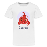 Thumbnail for Kids' Astro Toon Scorpio Premium T-Shirt - white