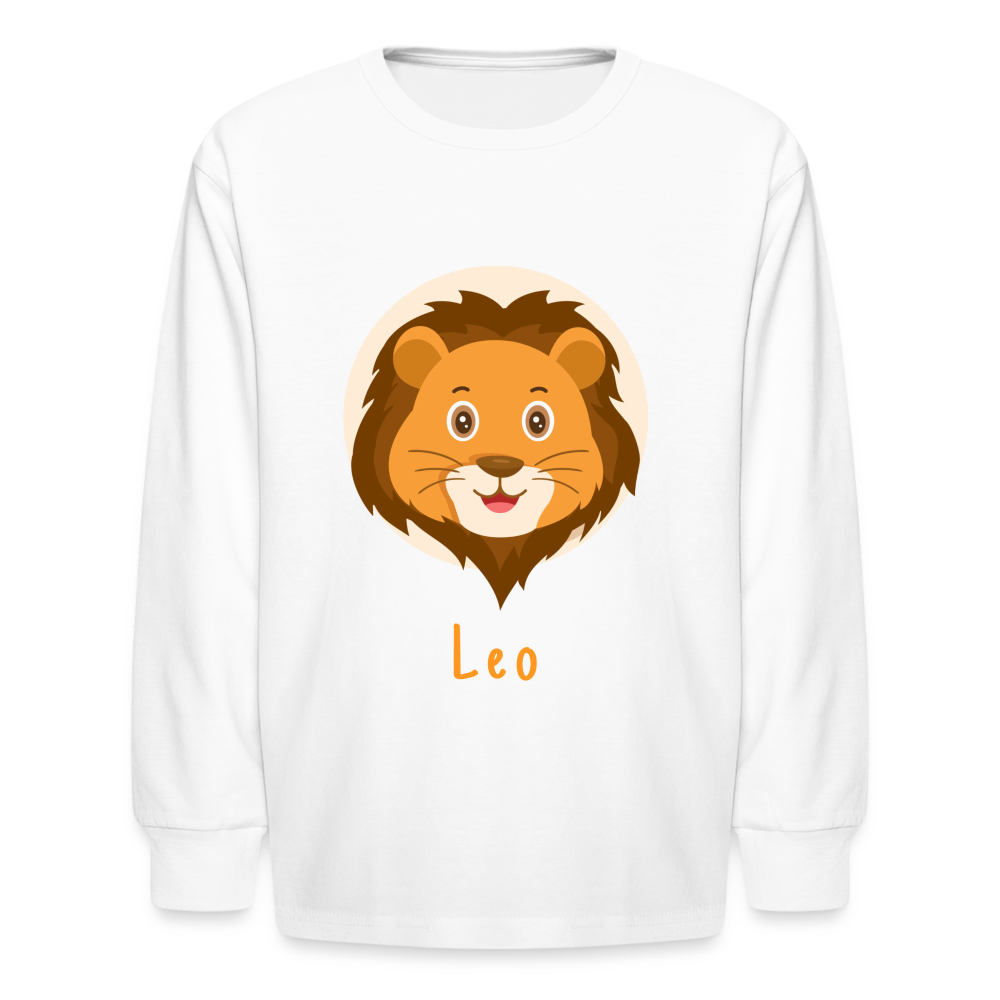 Kids' Astro Toon Leo Long Sleeve T-Shirt - white