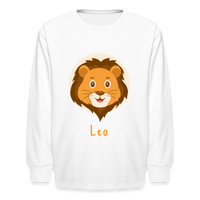 Thumbnail for Kids' Astro Toon Leo Long Sleeve T-Shirt - white