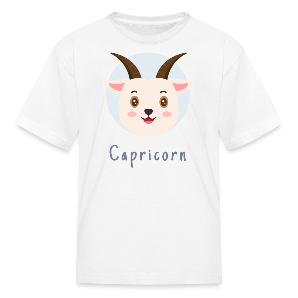 Kids' Astro Toon Capricorn T-Shirt - white