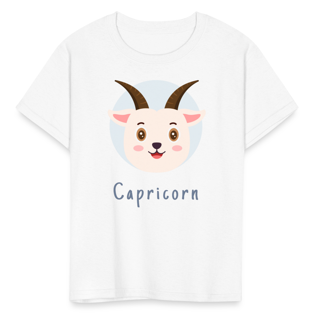 Kids' Astro Toon Capricorn T-Shirt - white