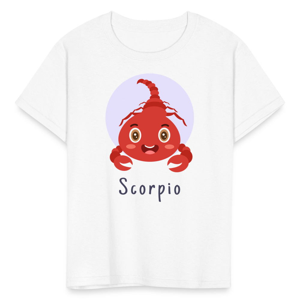 Kids' Astro Toon Scorpio T-Shirt - white